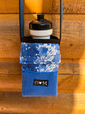 Ajax Blue Water Bottle Holder/Purse-Blue fabric