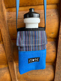 Ajax Blue Water Bottle Holder/Purse-Stripe Home dec Print