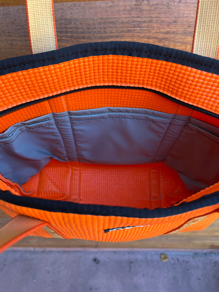 OM Tote-Orange Zip Top