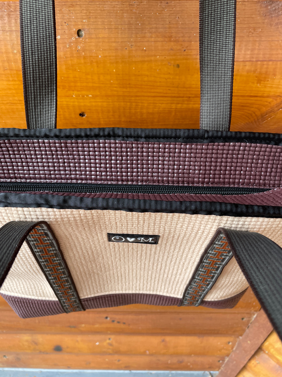 Tote Bag- brown/ tan mat colors-LIMITED