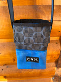 Ajax Blue Water Bottle Holder Purse-Geometric Circles