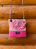 Stella Pink Cross Body- Floral print fabric