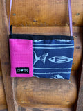 GoGo Pink-Blue fish print fabric