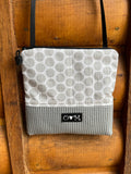 Stella Gray Cross Body-Dots Print Fabric