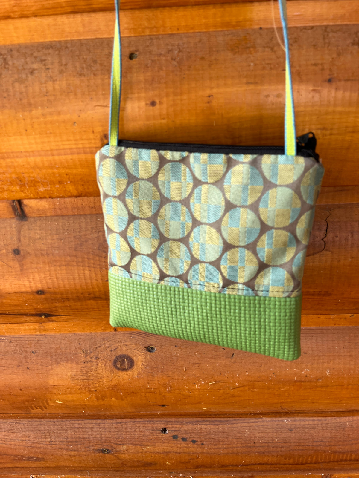 Stella  Green Cross Body Purse-Circles