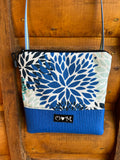 Stella Blue Cross Body floral print fabric