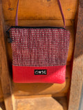Stella Red Cross Body Purse-home dec fabric