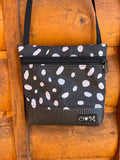Lola Black purse-Dots print fabric