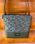 Rose Dark Green Purse-Dots Print Home dec Fabric