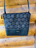 Stella Black Cross Body bag-Circle Print Home Dec Fabric