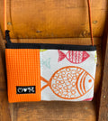 GoGo Orange- Orange Fish Print Fabric