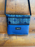 3 Zip Bag Blue- Blue Dots print Fabric