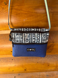 3 Zip Bag Blue-Geometric Print-Light Souix