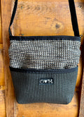 Bernie Black Purse-Geometric Home dec Print Fabric