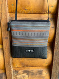 Stella Black Cross Body Bag-Geometric print fabric