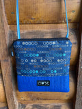 Stella Blue Cross Body Purse- Circles Print Home Dec Fabric