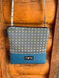 Stella Dark Teal Crossbody Purse – Geometric Home Decor Fabric Bag by OLovesM