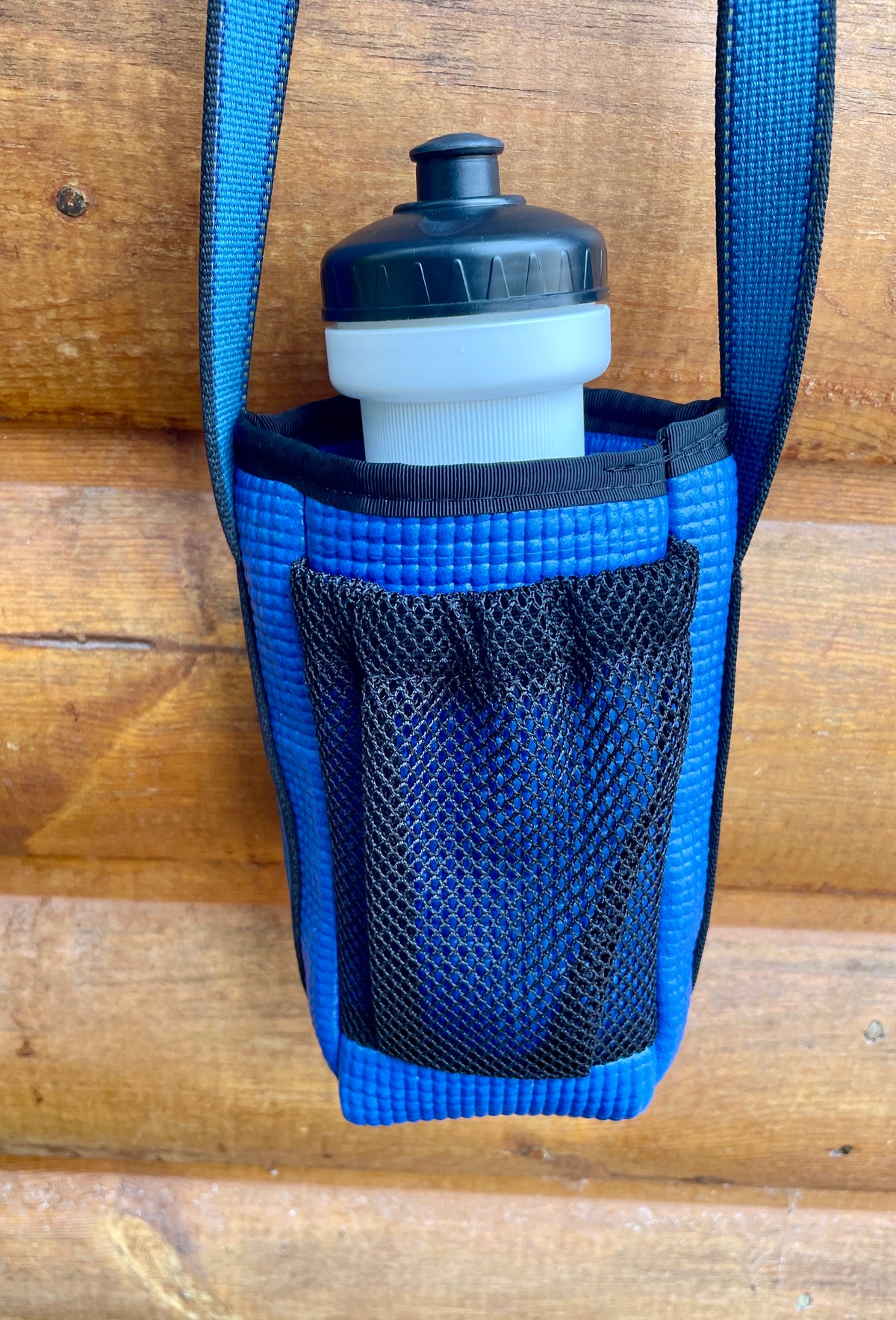 Ajax Blue Water Bottle Holder Purse-Multi Color dots