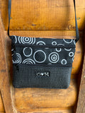 3 Zip Black- Circle Print USA Made Fabric