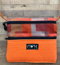 3 Zip Bag Orange- Home Dec Fabric