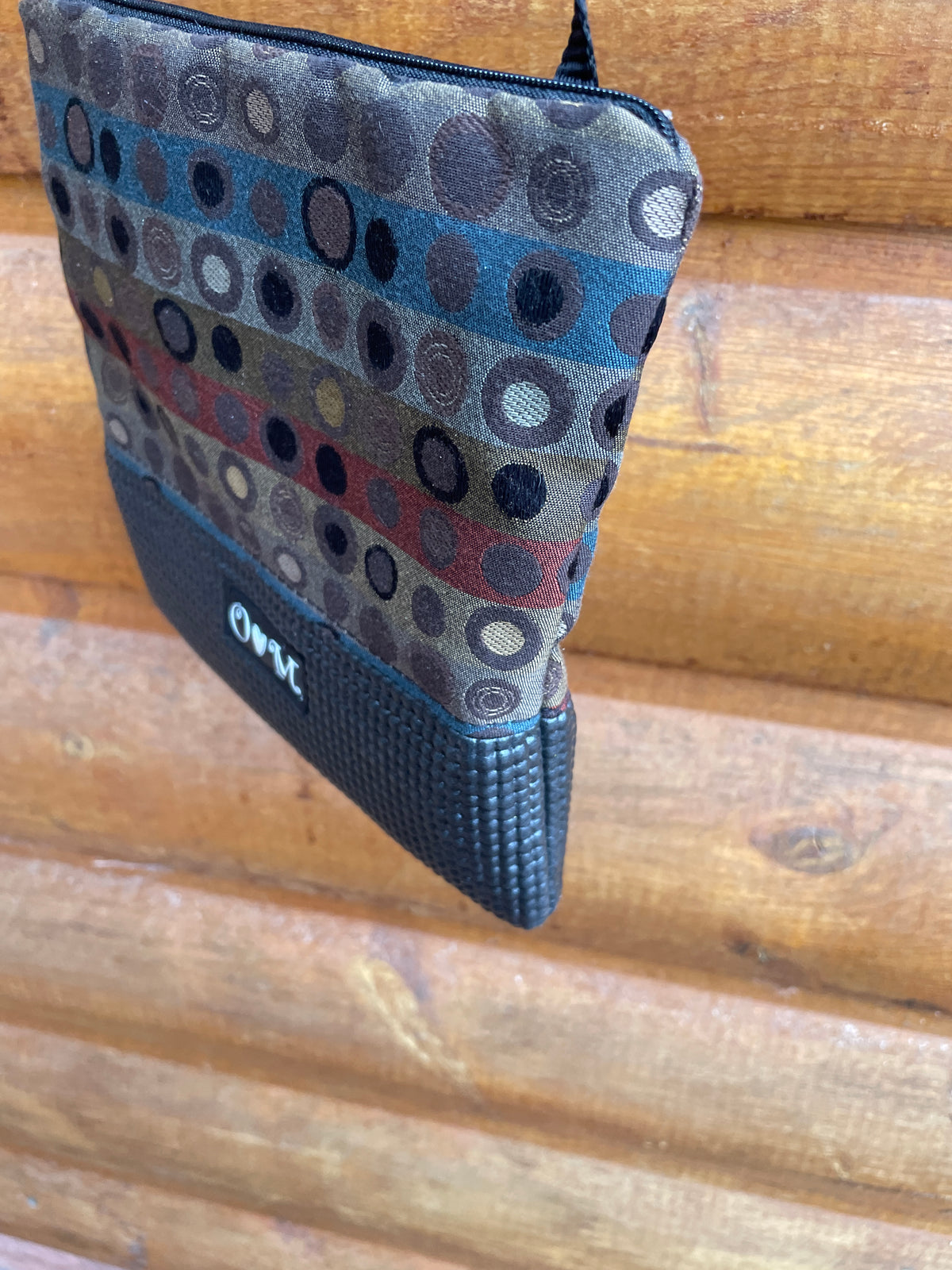 Stella Black Cross Body Purse-Multi Color Dots