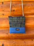 Stella Blue Cross Body- Dots Print Fabric