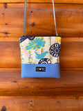 Stella Teal Cross Body Purse-Blue and Yellow Bird