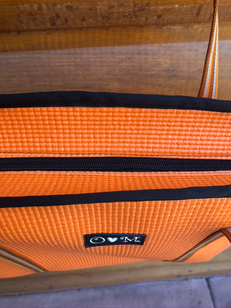 OM Tote-Orange Zip Top