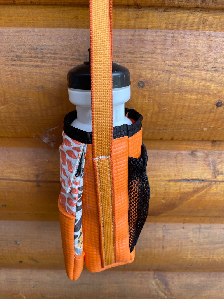 Ajax Orange Water Bottle Holder/Purse- Bloom
