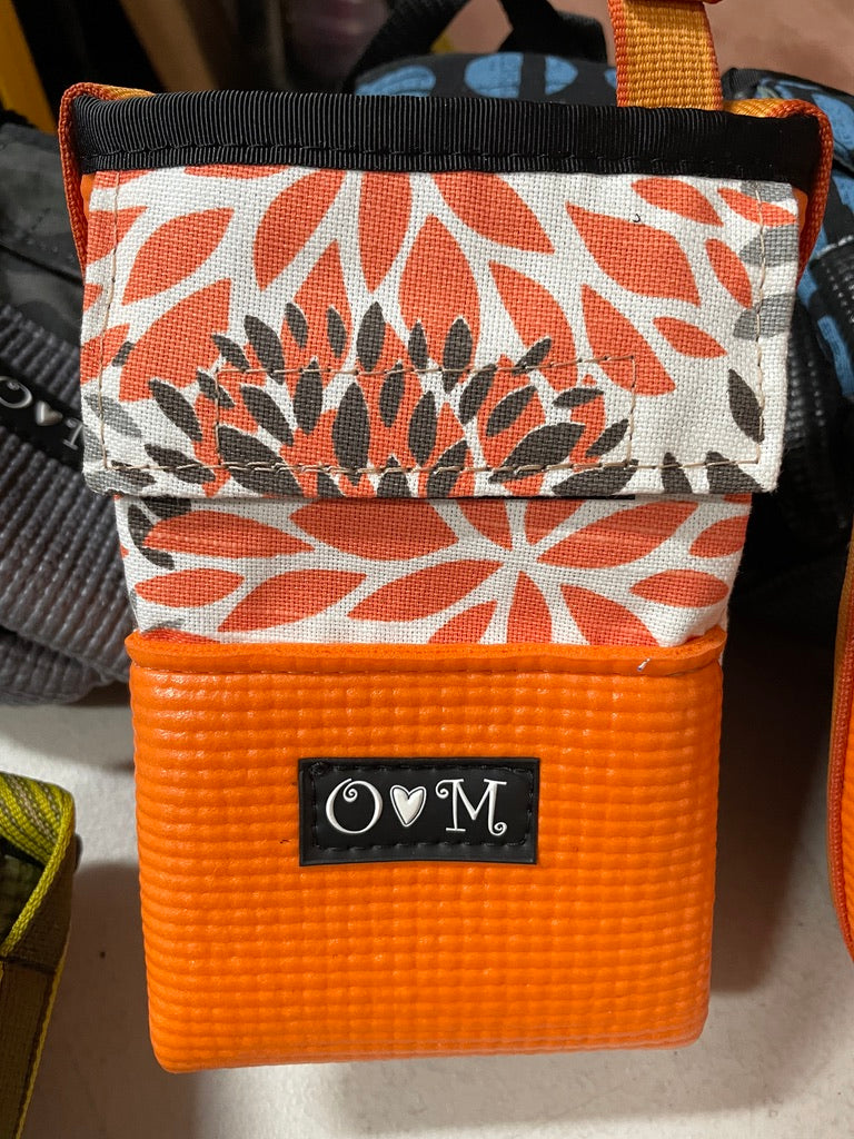 Ajax Orange Water Bottle Holder/Purse- Bloom