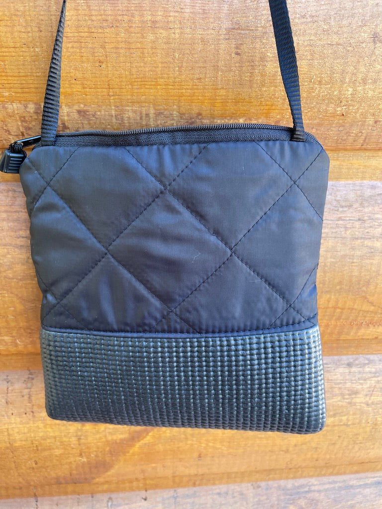 Stella Black Cross Body Purse-Puffy