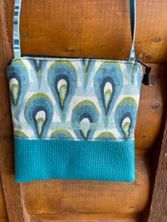 Stella Dark Teal/Blue Cross Body-geometric
