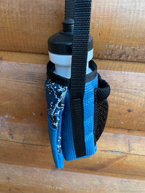 Ajax Blue Water Bottle Holder Purse-Bandana