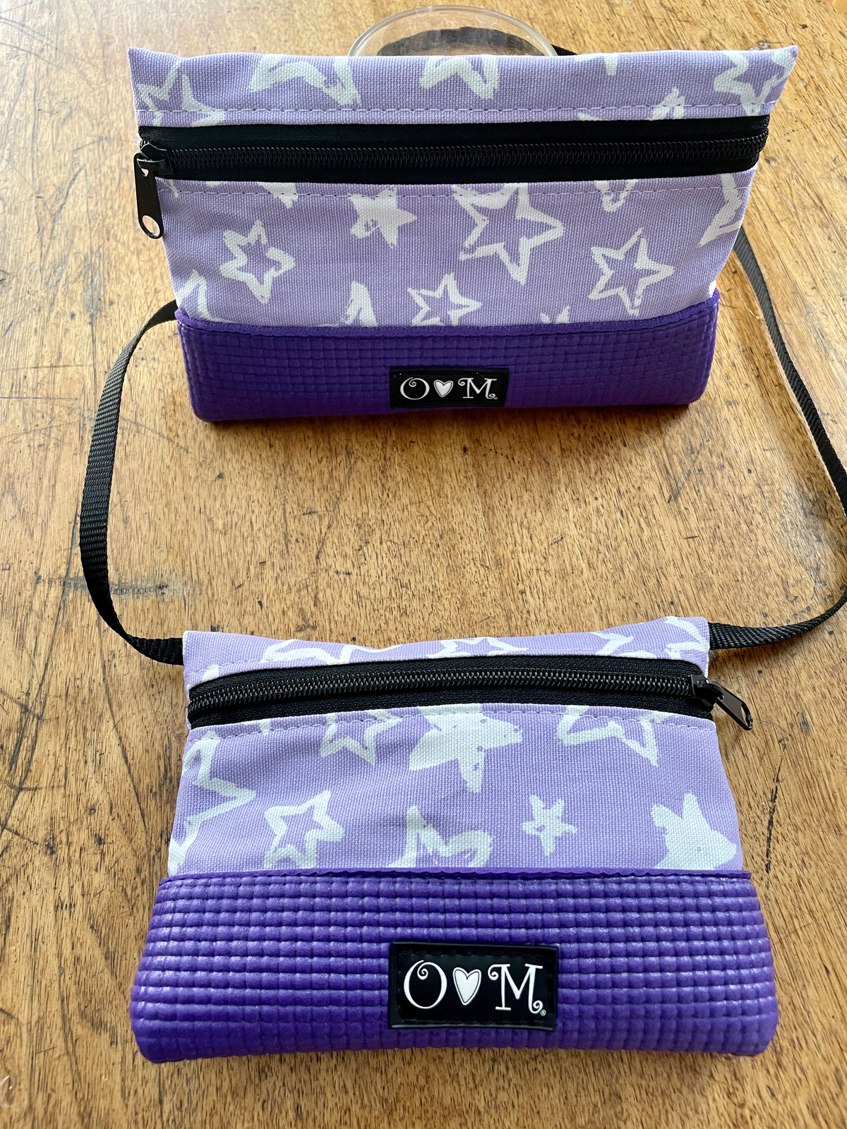 Purple Clutch-Stars print Fabric