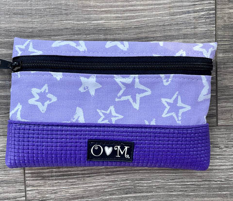 Purple Clutch-Stars print Fabric