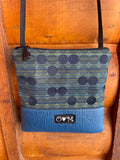 Stella Blue Cross Body- Dots Print Fabric