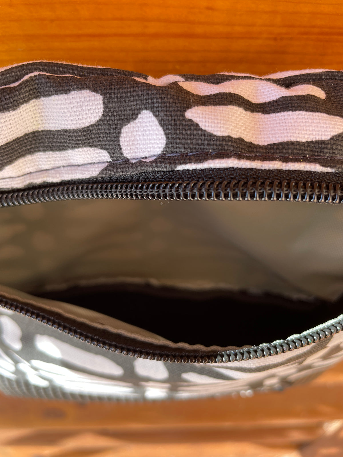 Black Lola- Black Dot/Line Print fabric