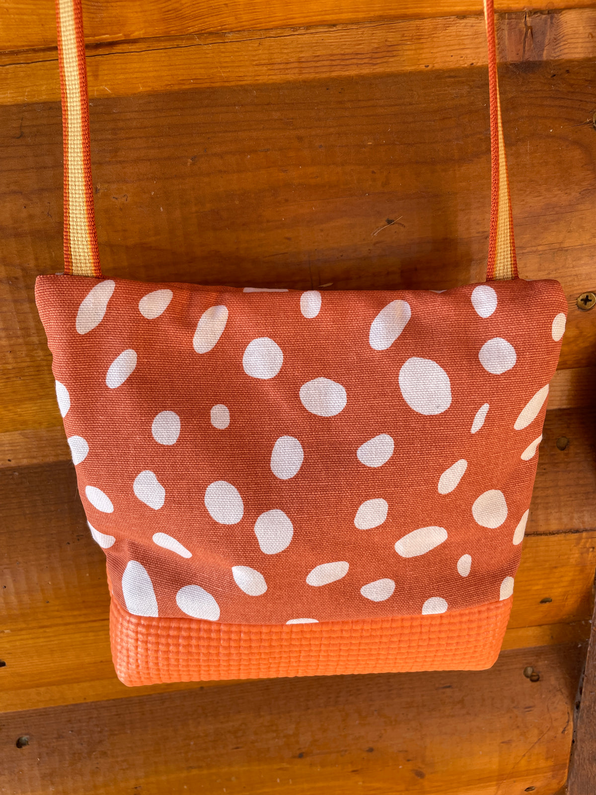 Lola Orange- Pebble Print Fabric