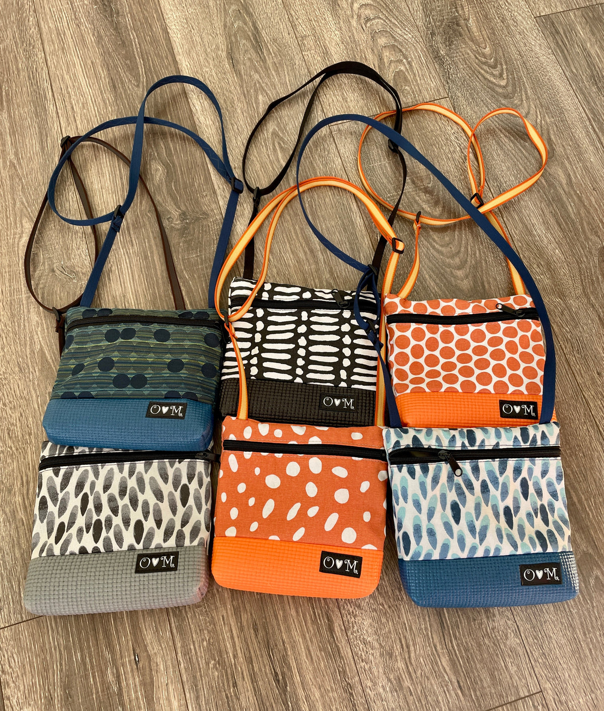 Lola Orange-Geometric Print Fabric