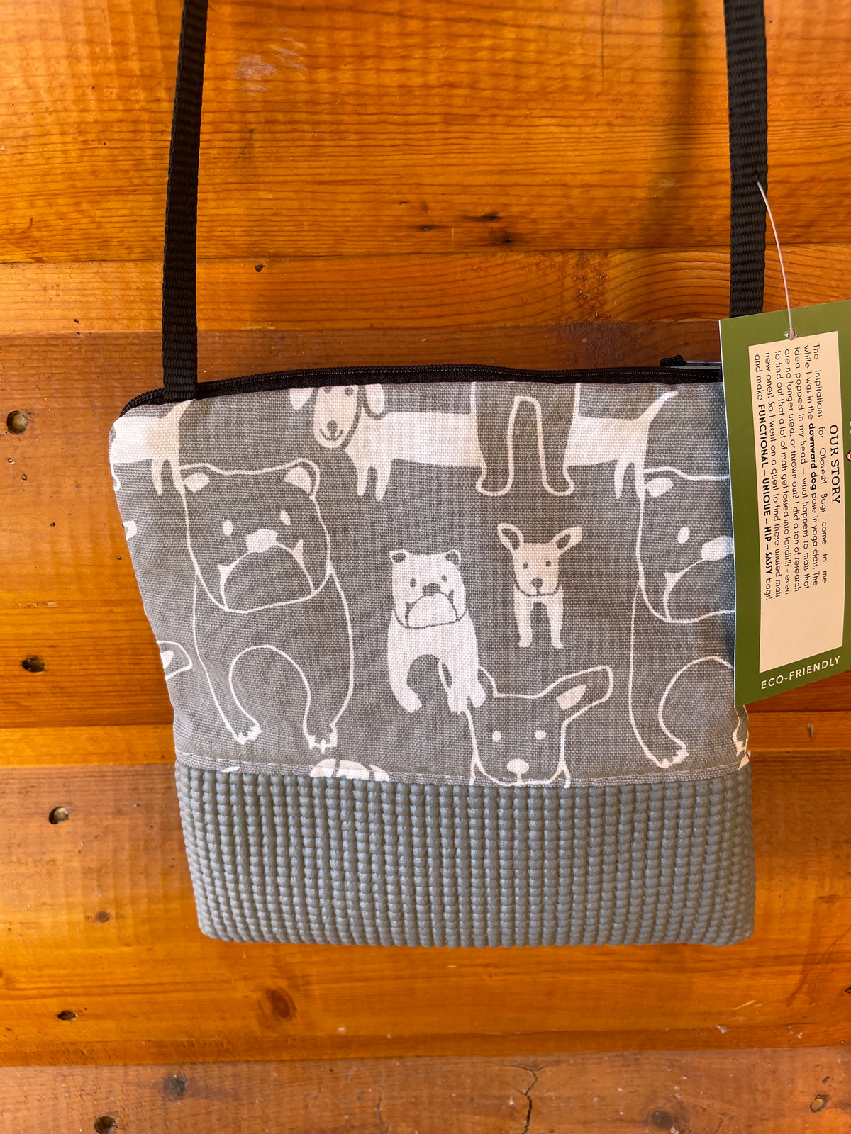 Stella Gray Cross Body Purse-Dogs