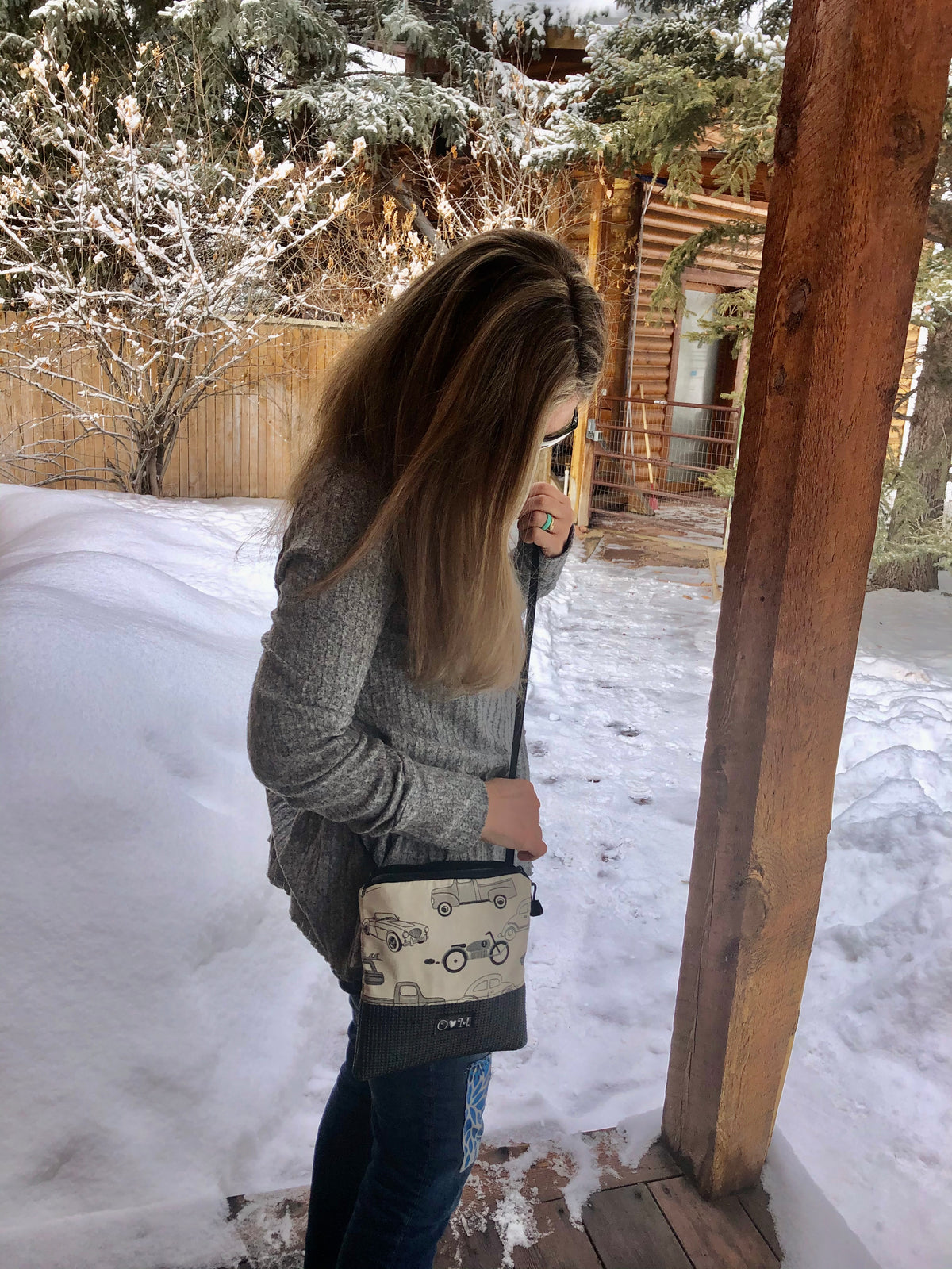 Stella Gray Cross Body Purse-Campers