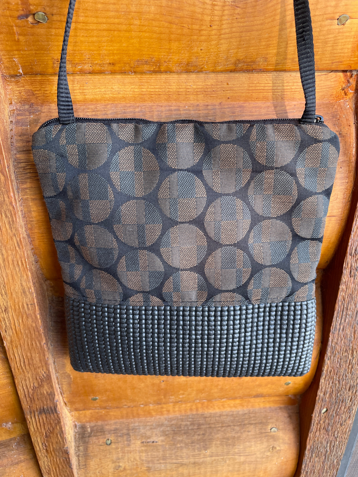 Stella Black Cross Body Purse-Circles